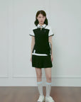 Monochrome Bowtie Golf Top - Erthe Golf