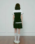 Monochrome Bowtie Golf Top - Erthe Golf