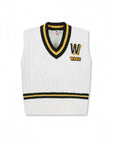 Women's fall cable knit V - neck vest - Erthe Golf