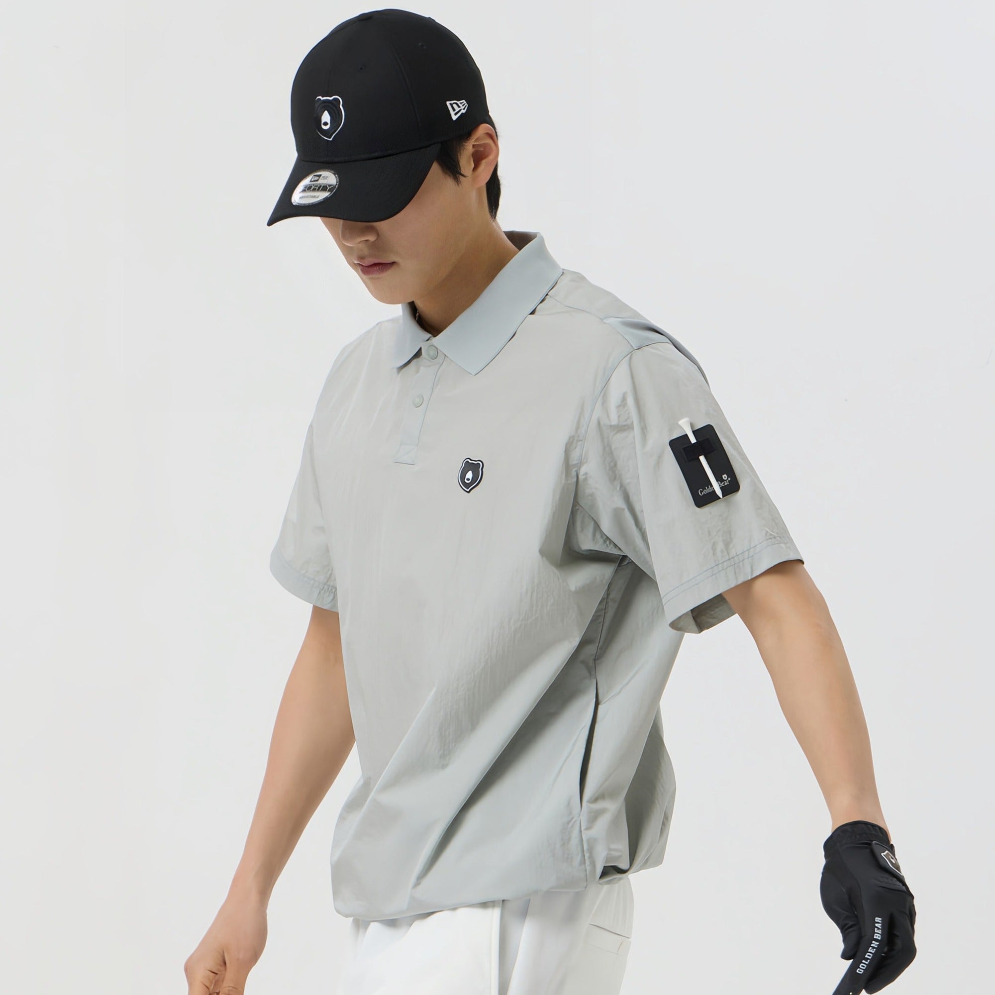 Golden Bear GDBR Half - Sleeve Sweatshirt - Grey - Erthe Golf