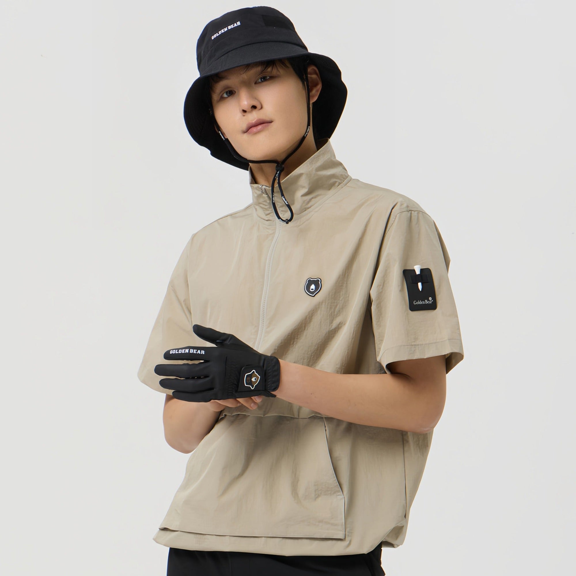 Golden Bear GDBR Zipper Windbreaker - Beige - Erthe Golf