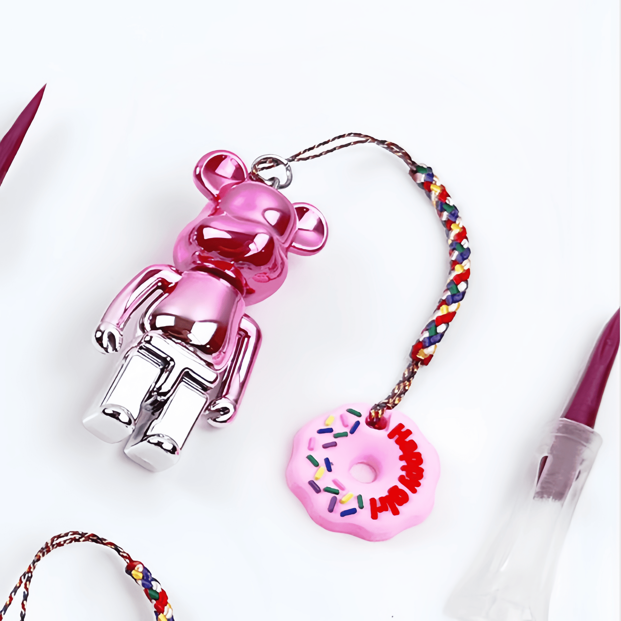 Loss Prevention Golf Tee With Bear - Pink Sprinkle - Erthe Golf