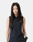 Golden Bear Women's Sleeveless Polo - Black - Erthe Golf