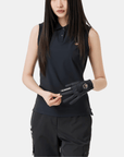 Golden Bear Women's Sleeveless Polo - Black - Erthe Golf