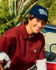 Golden Bear Men's Half - Zip Sweatshirt - Red - Erthe Golf