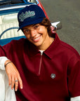 Golden Bear Men's Half - Zip Sweatshirt - Red - Erthe Golf