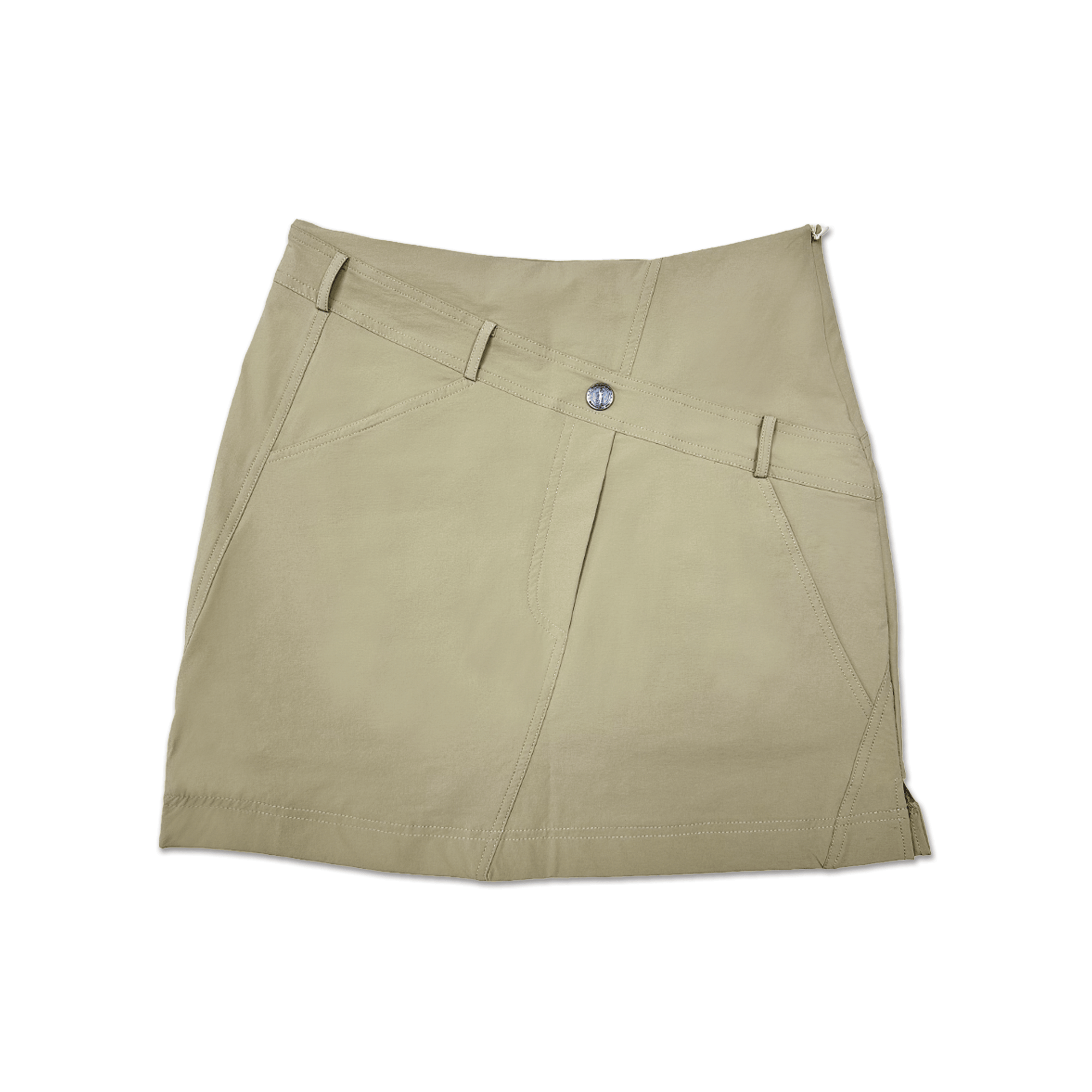 Loveland Diagonal Belt Golf Skort - Khaki - Erthe Golf