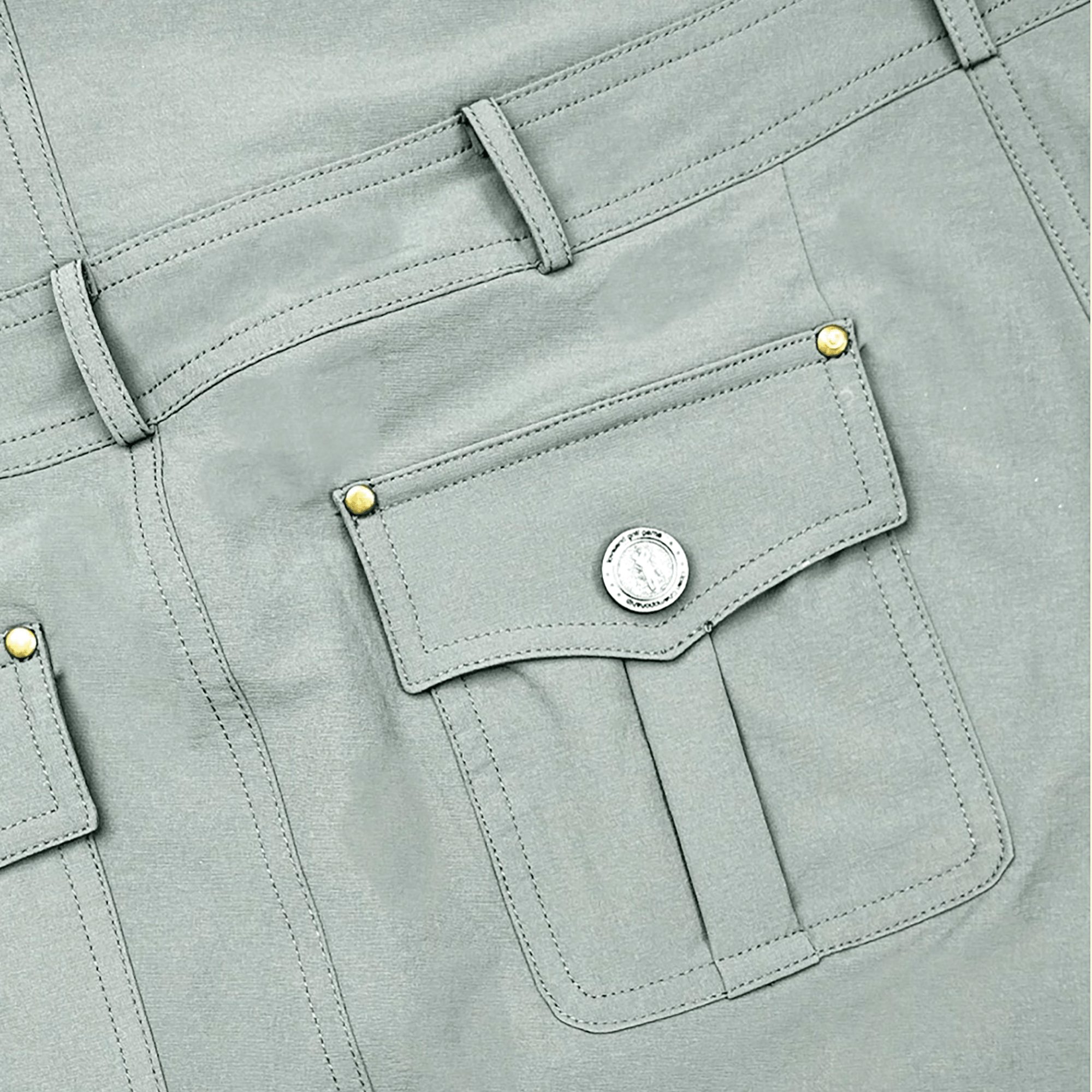 Loveland Diagonal Belt Golf Skort - Green - Erthe Golf