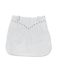 Loveland Studded Golf Skort - Off - White - Erthe Golf