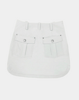 Loveland Studded Golf Skort - Off - White - Erthe Golf