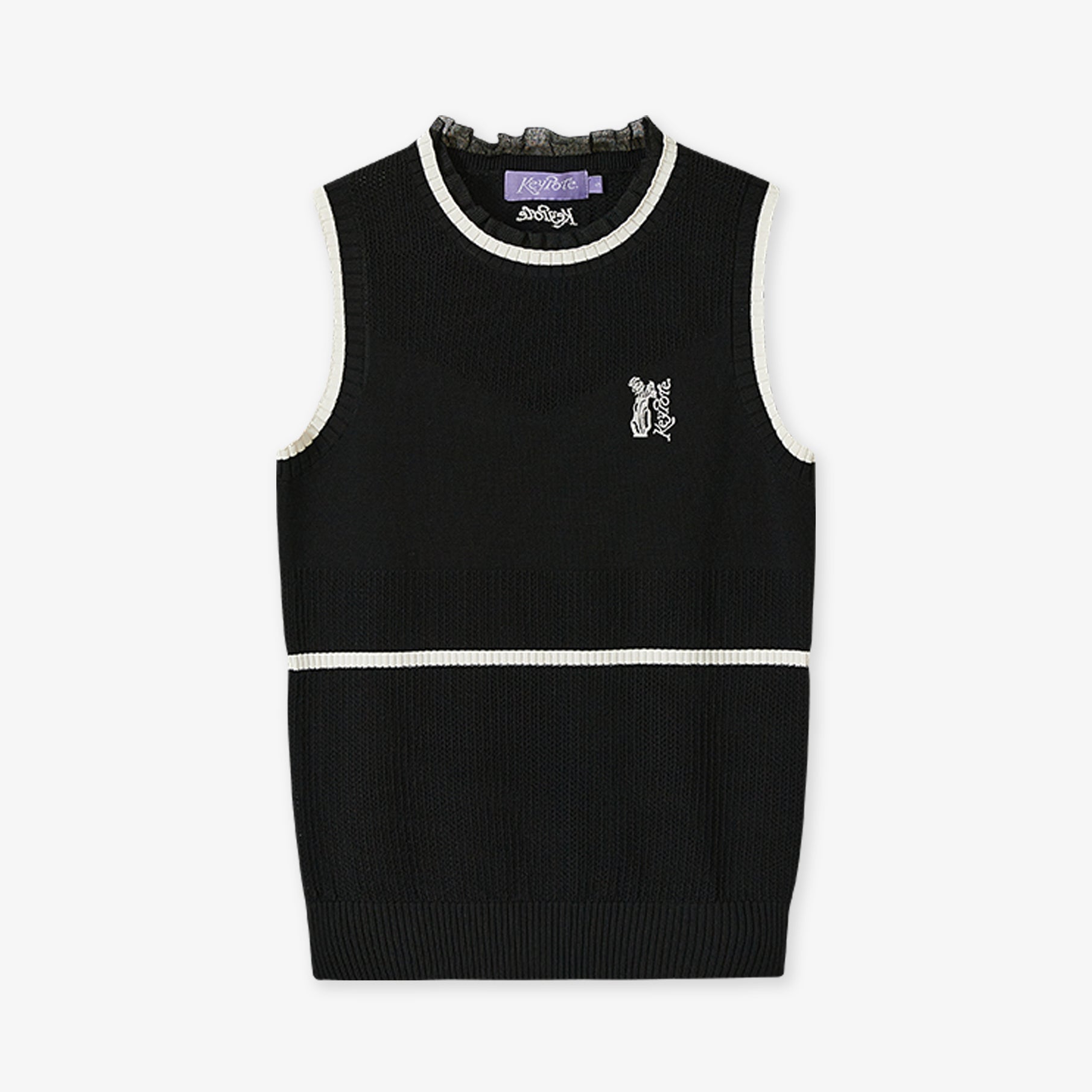 Keypote Black Knit Vest - Erthe Golf