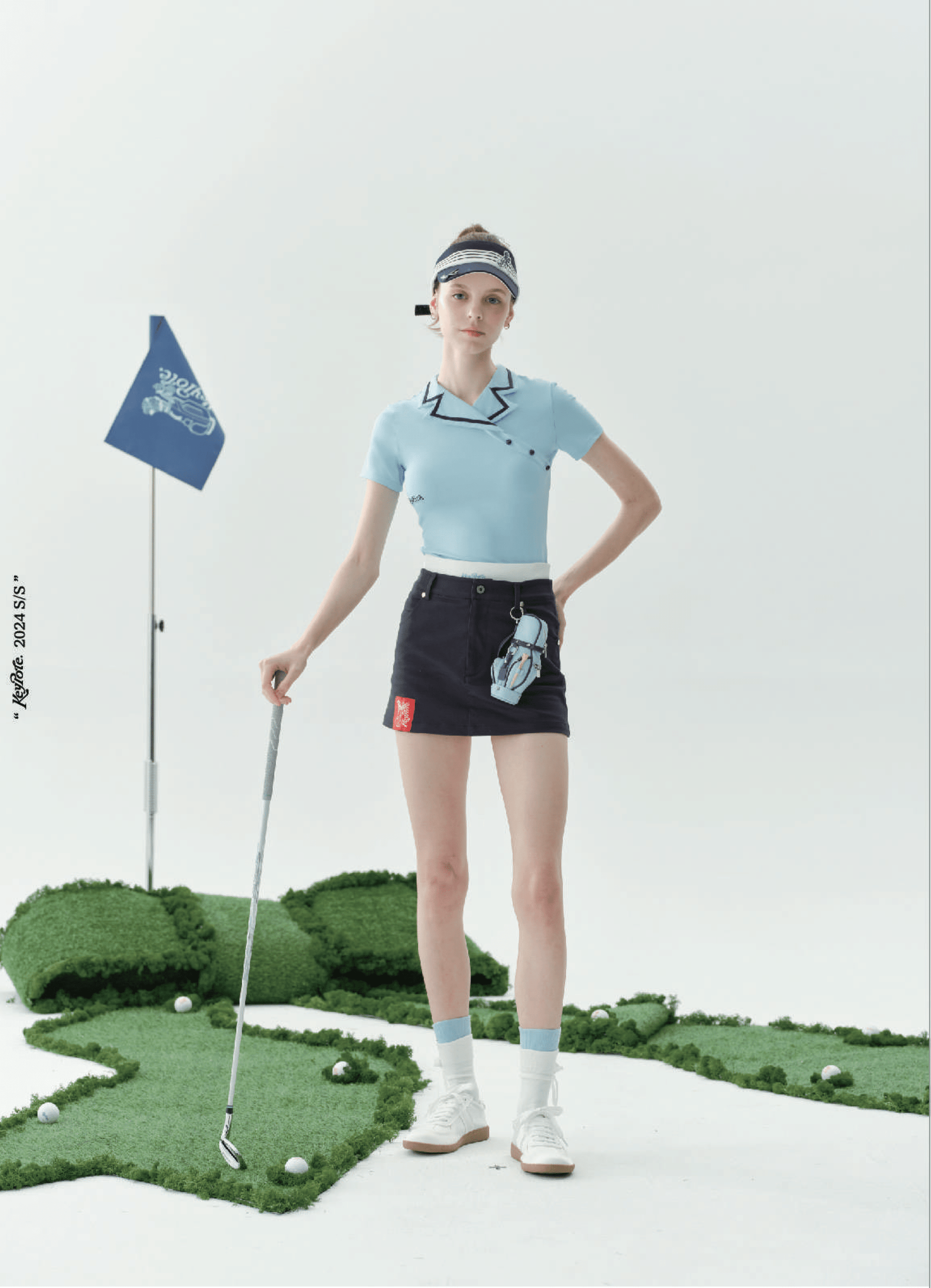 Keypote Women's Skirt - Navy Blue - Erthe Golf