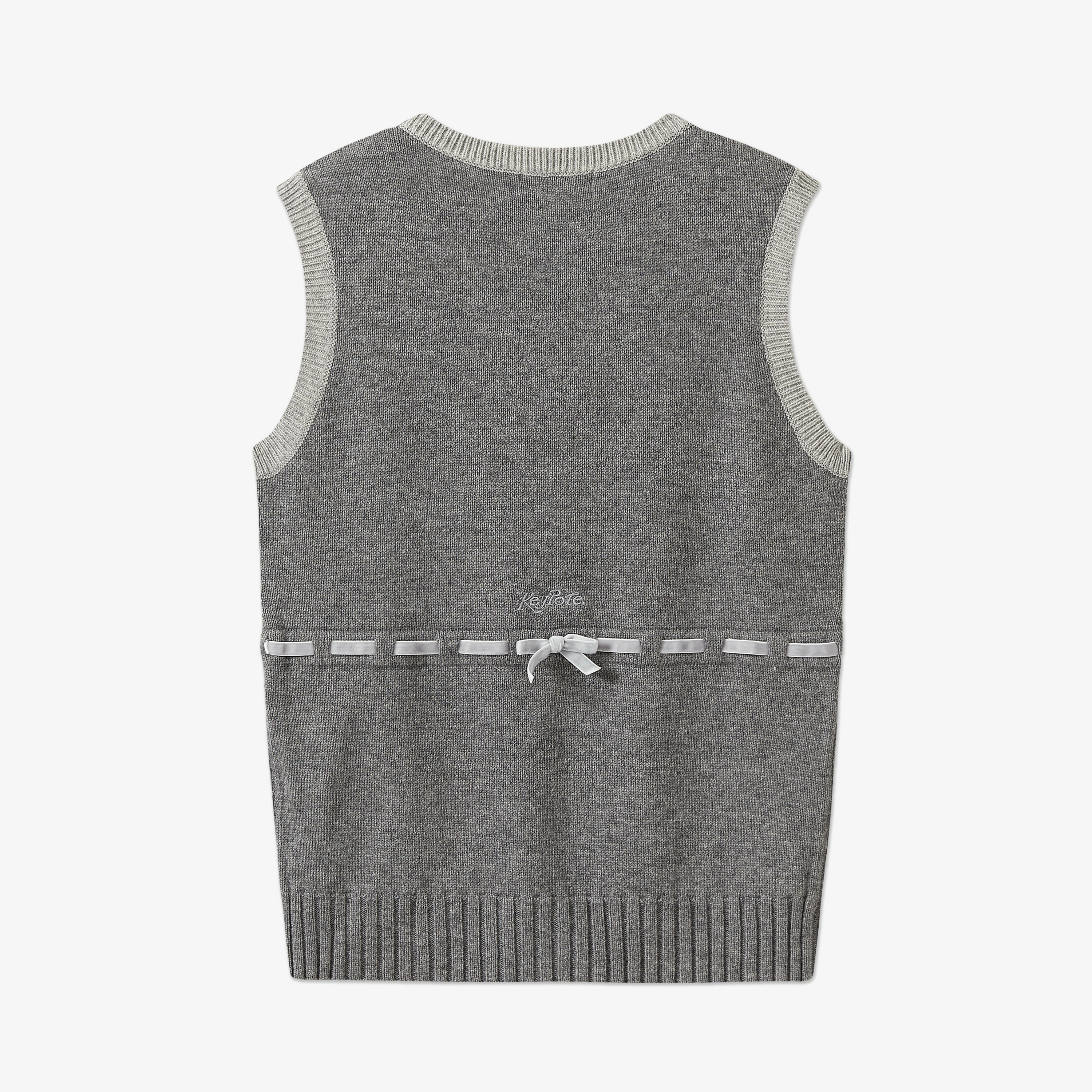 Keypote Women's Knitted Vest - Grey | Erthe Golf