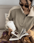 Loveland Sweater - Khaki - Erthe Golf