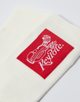 Keypote Men's Side Logo Crew Socks - White - Erthe Golf