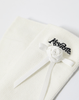 Keypote Women's Ribbon Rose Sport Socks - White - Erthe Golf