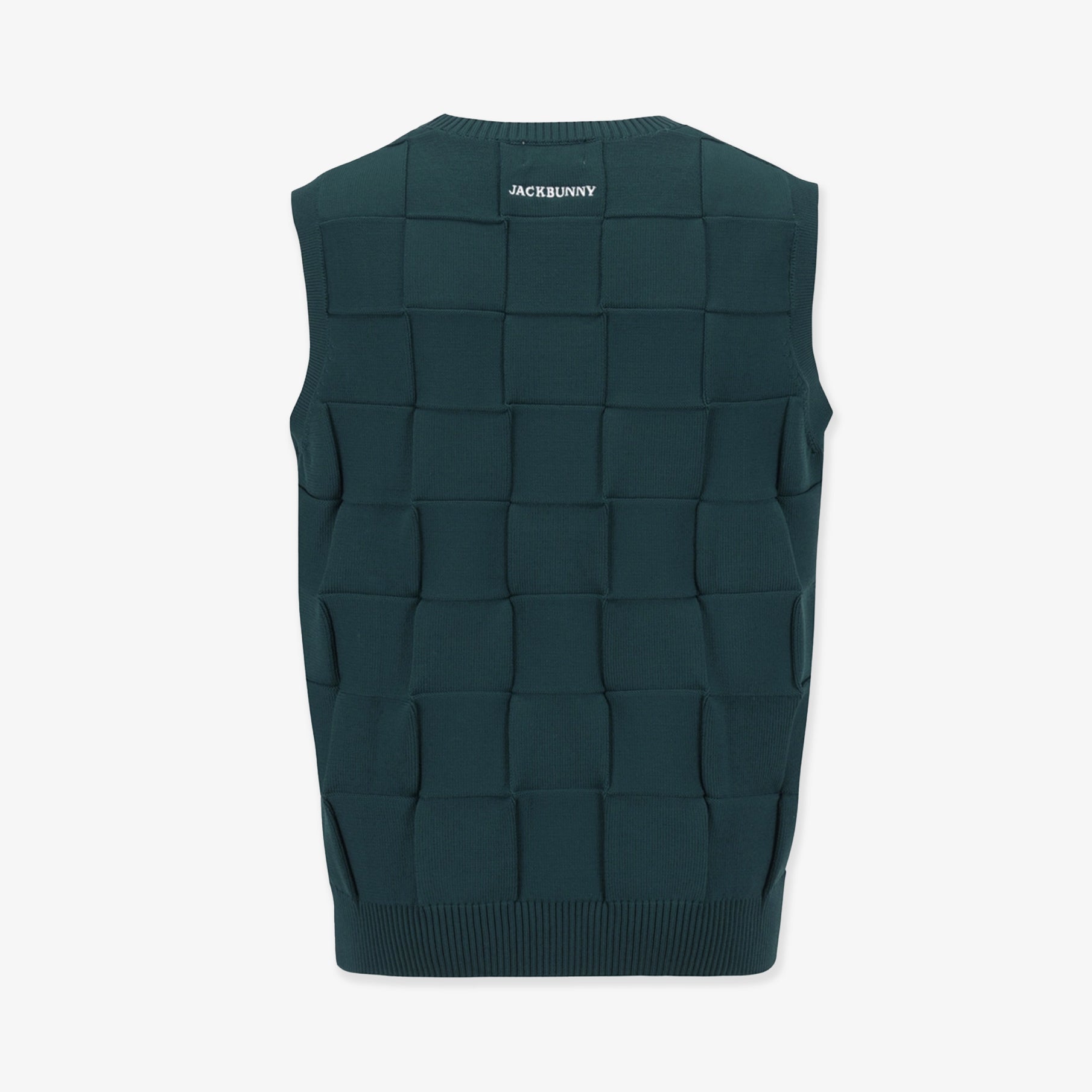 Pearly Gates Men's Jack Bunny Check Texture Knit Vest Green - Erthe Golf