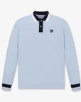 WAAC Men Long Sleeve Polo - Light Blue - Erthe Golf