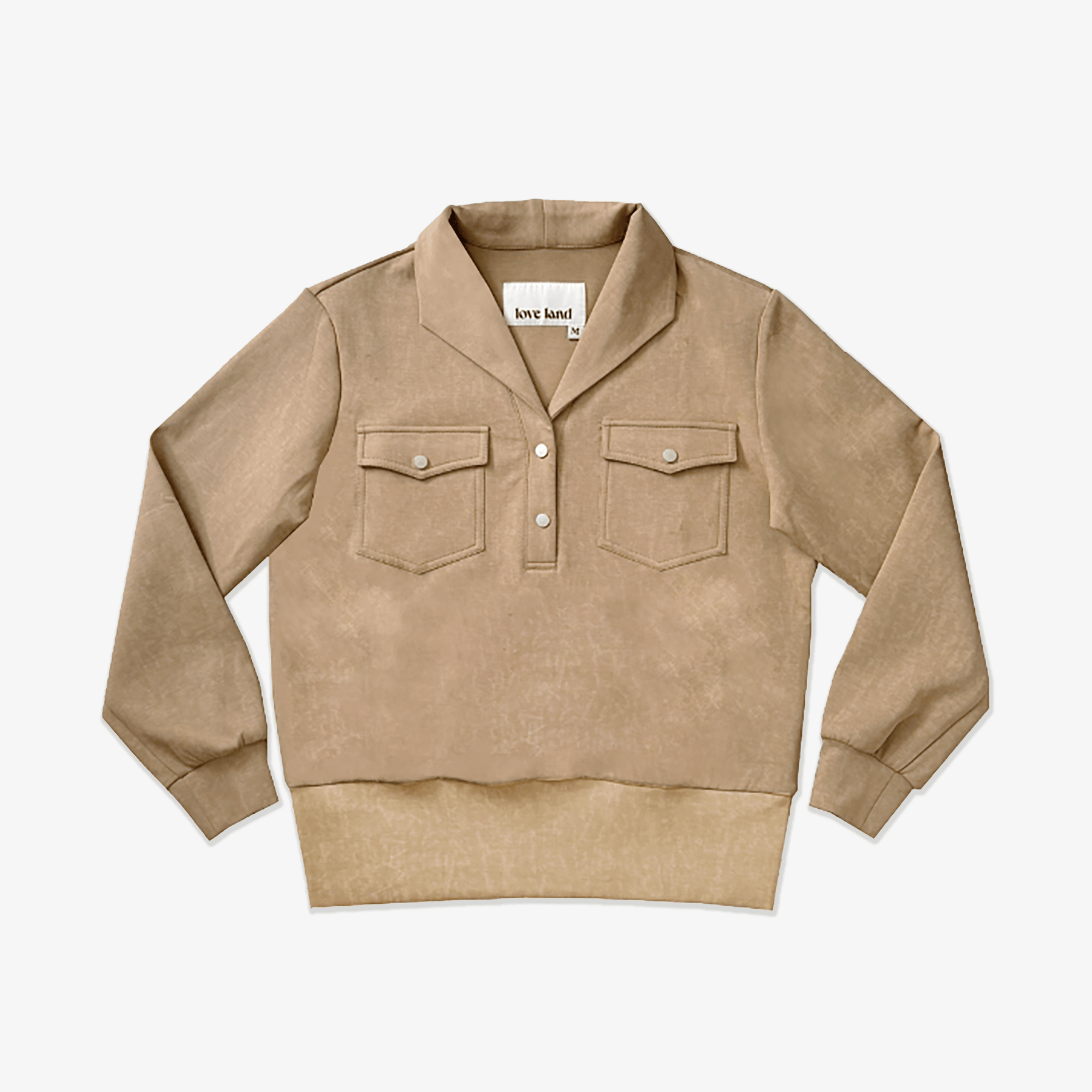 Loveland Women's Sweatshirt - Khaki - Erthe Golf