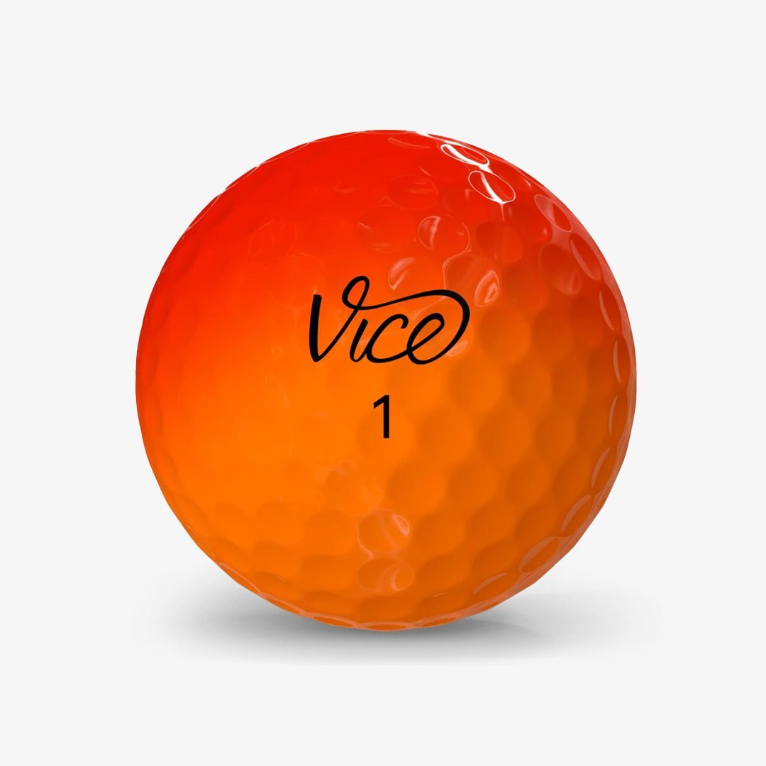 Vice Pro Golf Balls - Orange Red - Erthe Golf