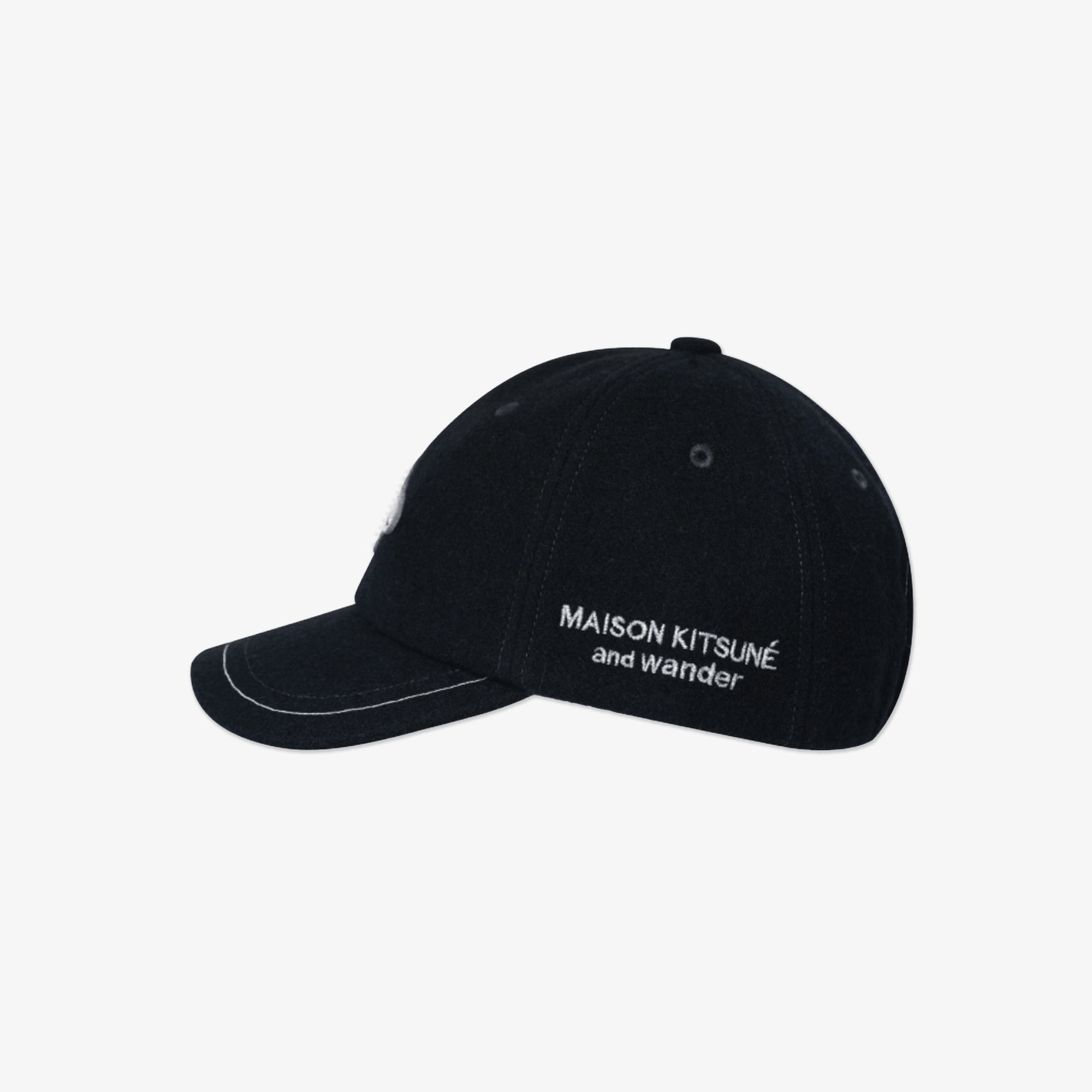Maison Kitsune Knit Hat - Black - Erthe Golf