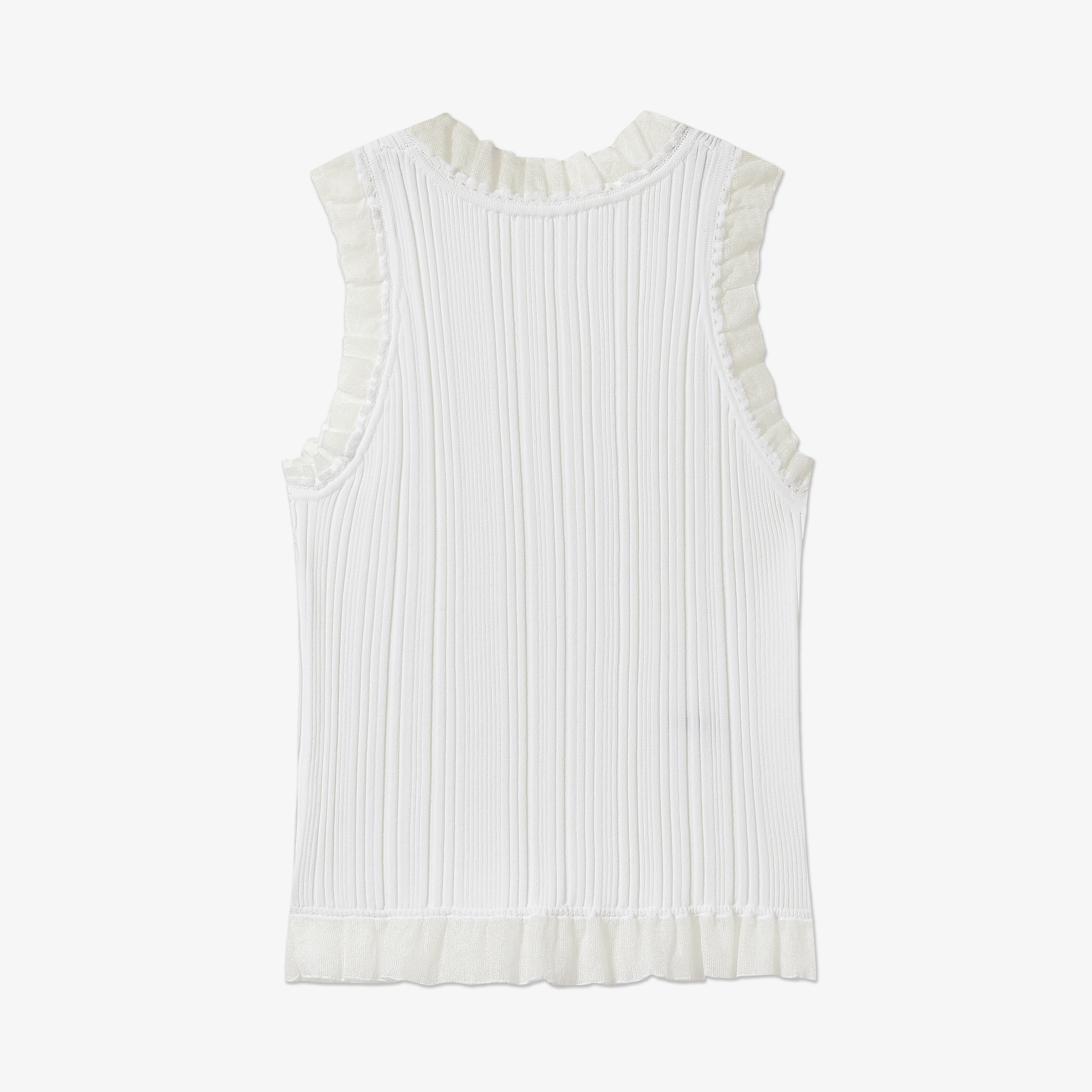 Keypote Women's Sleeveless Knitwear - White - Erthe Golf