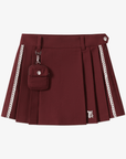 Keypote Women's Pleated Skort - Burgundy - Erthe Golf