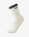 Keypote Women's Fluffy Crew Socks - White - Erthe Golf