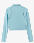Keypote Women's Long Sleeve Polo - Blue - Erthe Golf