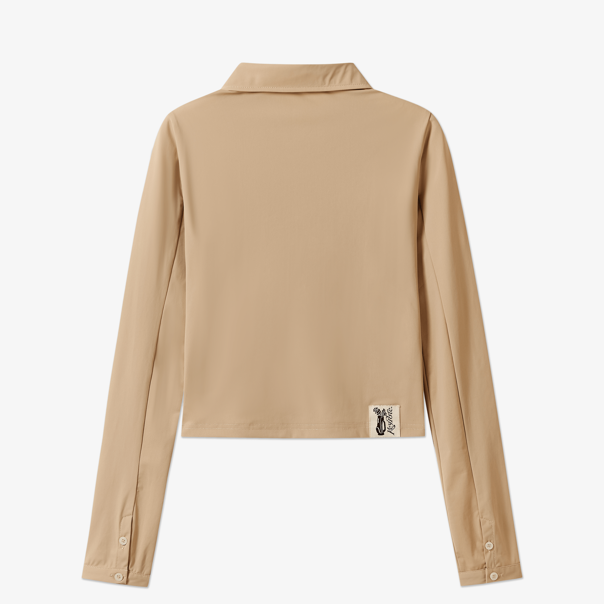 Keypote Women's Cropped Shirt - Beige - Erthe Golf