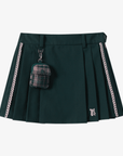 Keypote Women's Pleated Skort - Dark Green - Erthe Golf