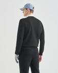 Lanvin Blanc Wool Blend Knit Top - Black - Erthe Golf