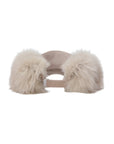 Master Bunny Edition Women's Fur Visor - Beige - Erthe Golf