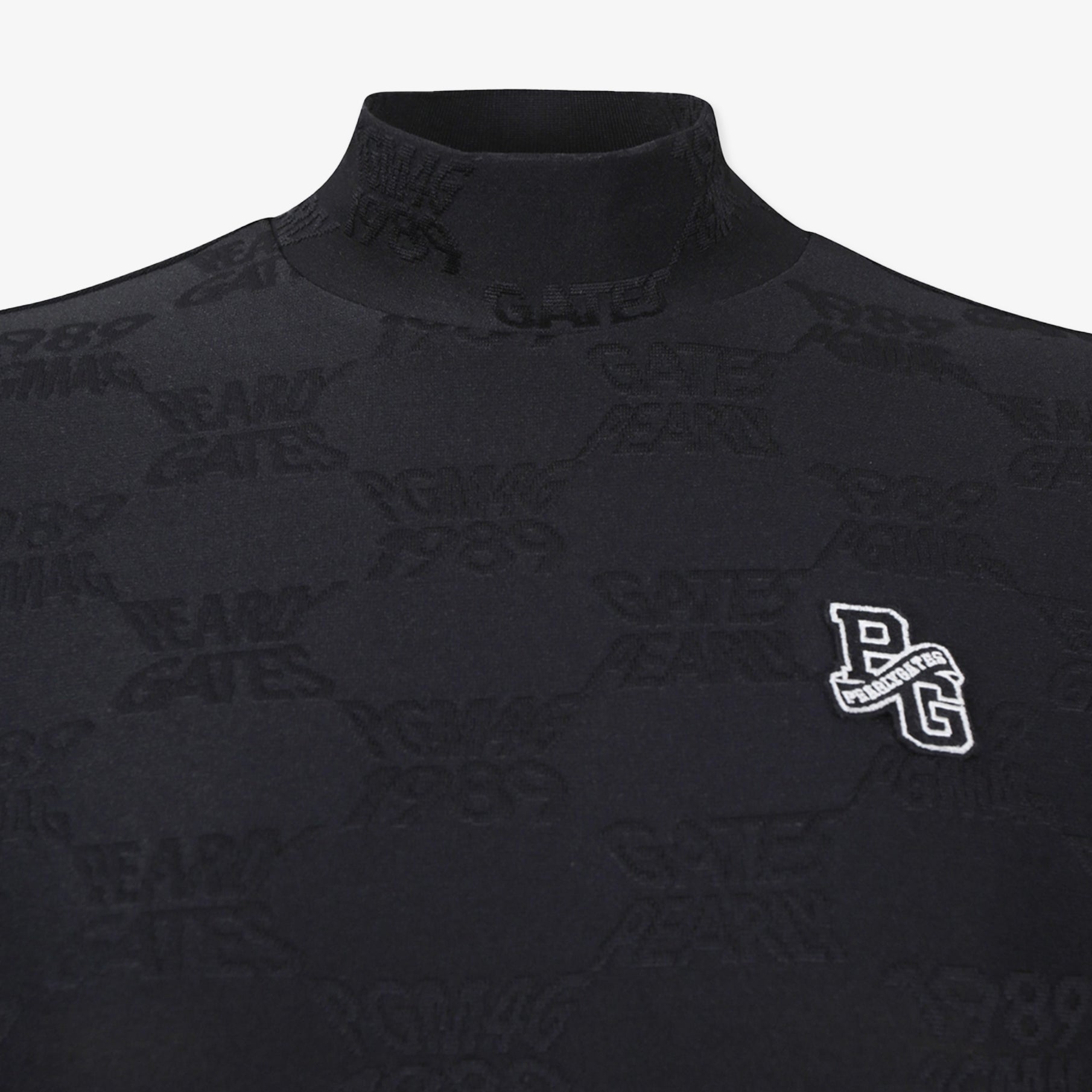 Pearly Gates Women's Mock Neck Long Sleeve Black - Erthe Golf