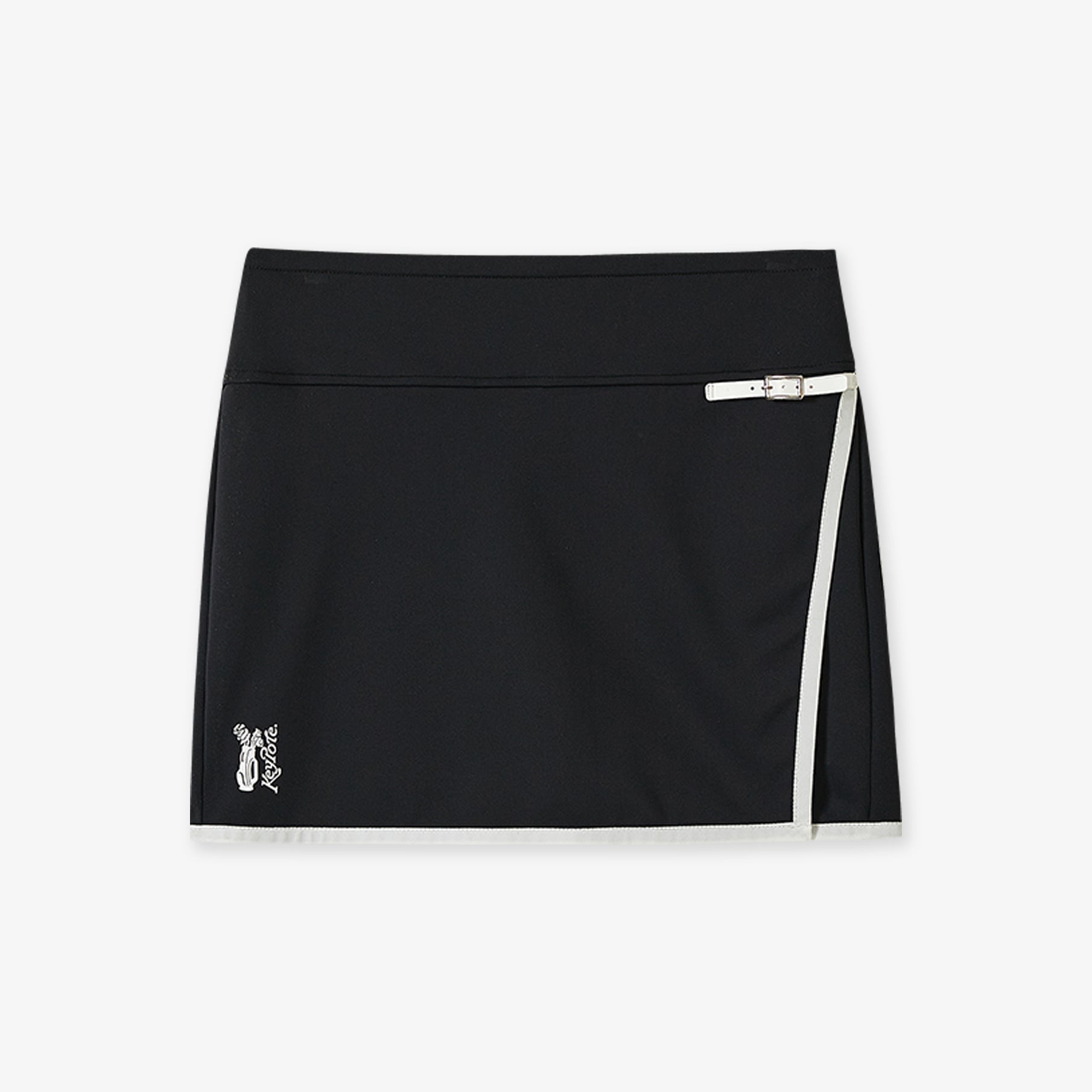 Keypote Lightweight Wrap Skirt - Black - Erthe Golf