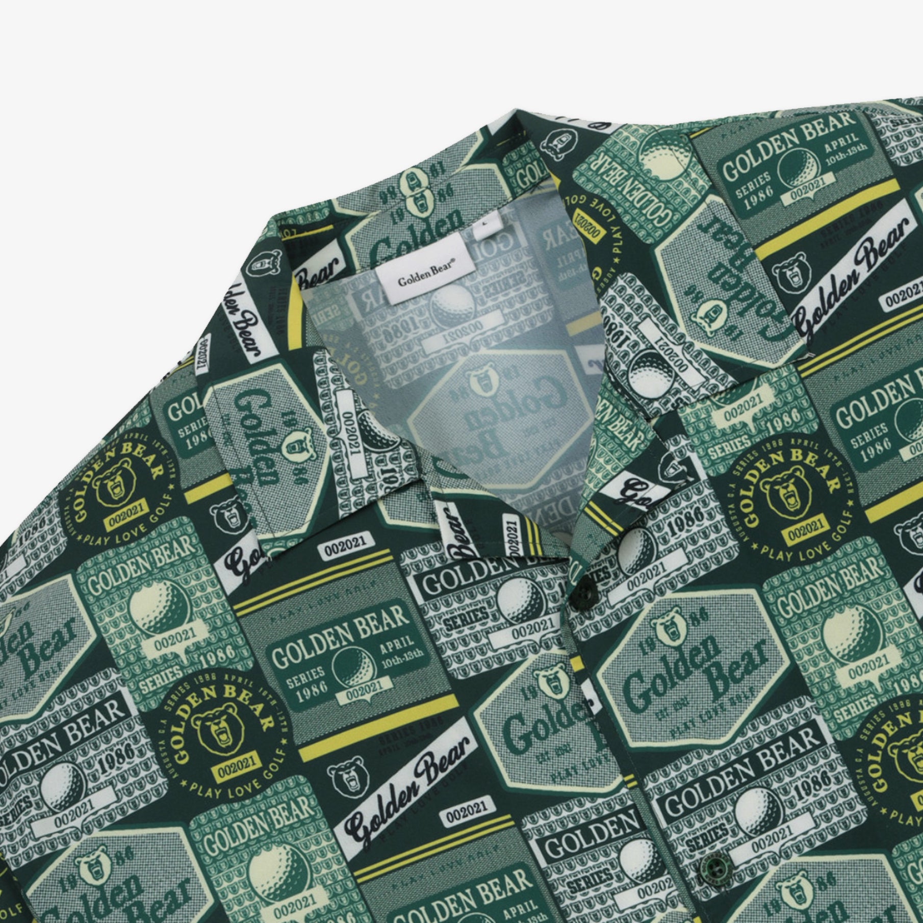 Golden Bear Unisex Printed Shirt Green - Erthe Golf