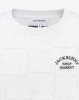 Pearly Gates Men's Jack Bunny Check Texture Knit Vest White - Erthe Golf