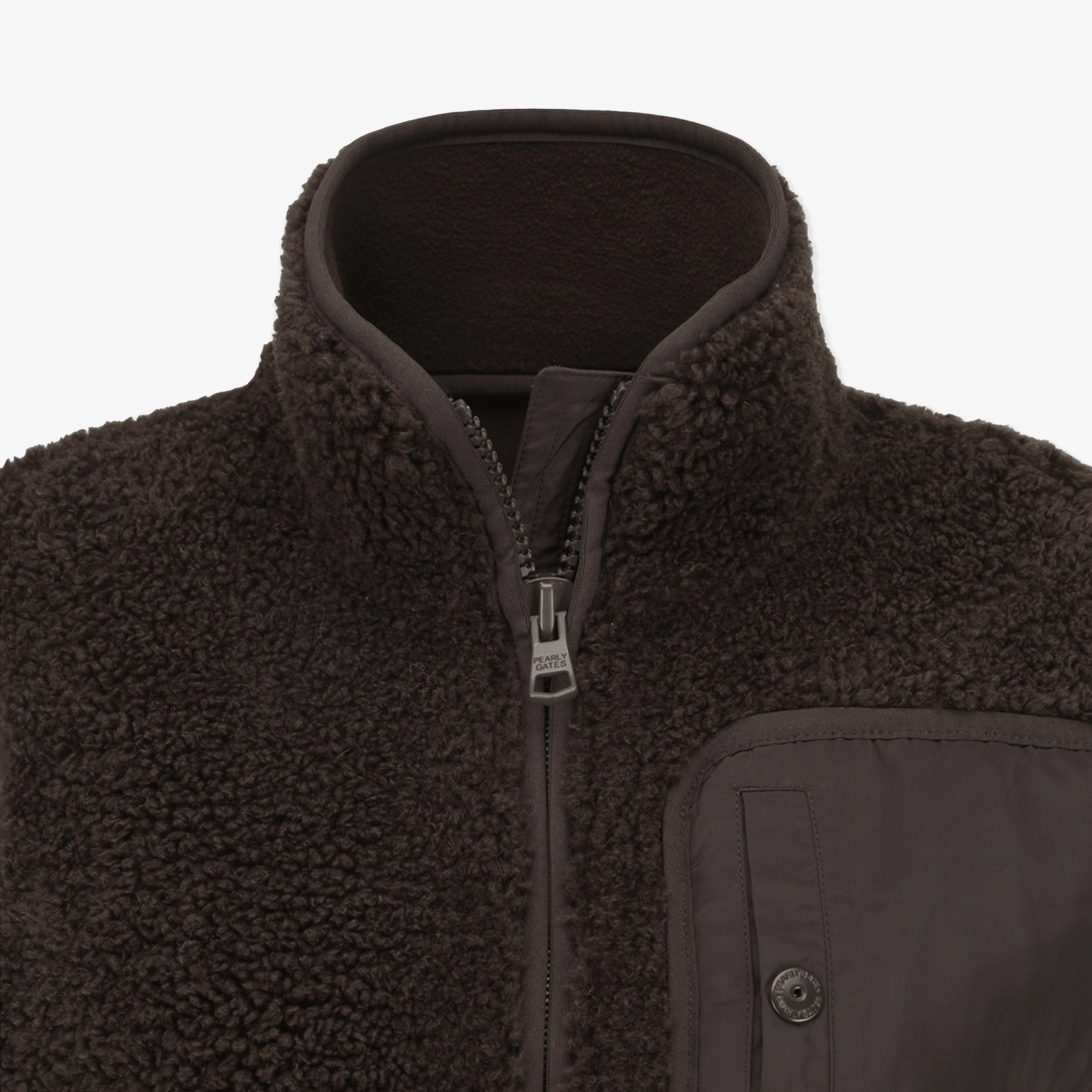 Pearly Gates Women's Fleece Vest - Brown - Erthe Golf