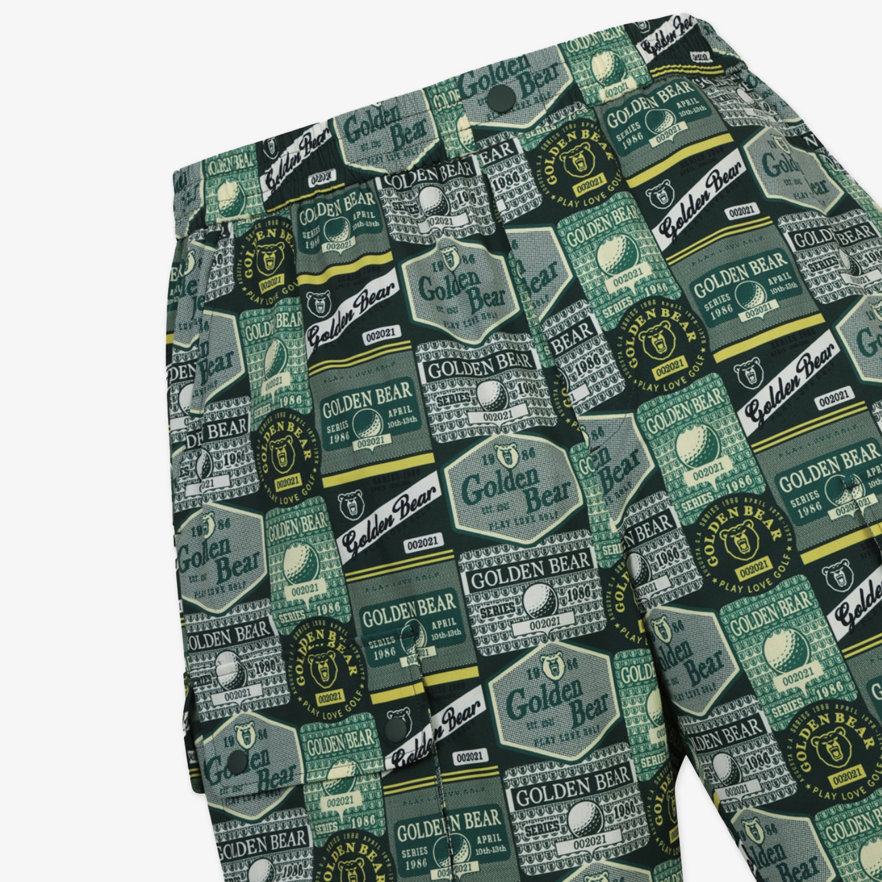Golden Bear Unisex All - Over Printed Shorts Green - Erthe Golf