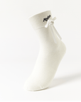Keypote Women's Ribbon Rose Sport Socks - White - Erthe Golf
