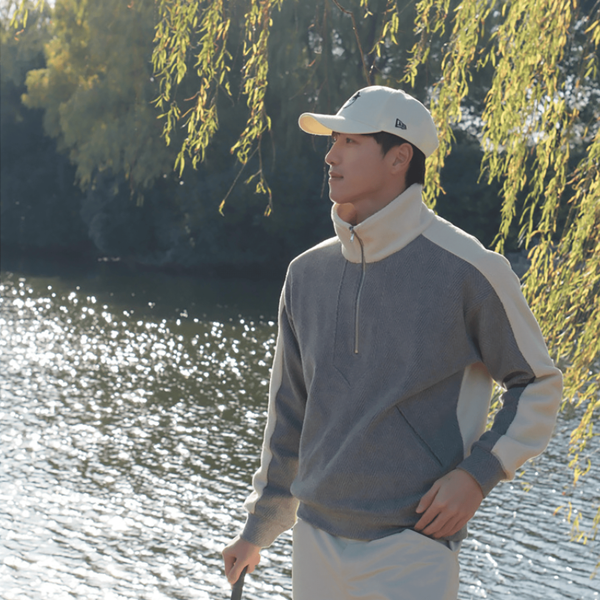 Loveland Men's Sweater - Grey - Erthe Golf
