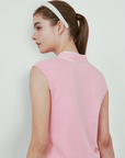 Falcosia Women's Knit Vest - Pink - Erthe Golf