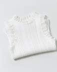 Keypote Women's Sleeveless Knitwear - White - Erthe Golf