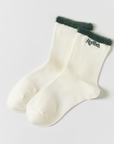 Keypote Women's Fluffy Crew Socks - White - Erthe Golf