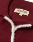 Keypote Long Sleeve Knited Top - Burgundy - Erthe Golf