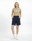 WAAC Women's Side Stripe Shorts - Navy - Erthe Golf