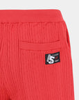 Women's Color - Block Shorts - Red - Erthe Golf