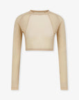 Master Bunny Edition Women's Crop Bolero - Beige - Erthe Golf