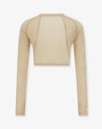 Master Bunny Edition Women's Crop Bolero - Beige - Erthe Golf
