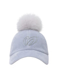 Master Bunny Edition Women's Fur Cap - Blue - Erthe Golf